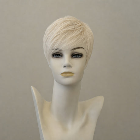 Platinblonde Perücke Avola, Kunsthaar, Monofilament-Oberkopf