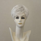 Kurze blonde Perücke, mittellang, Monofilament