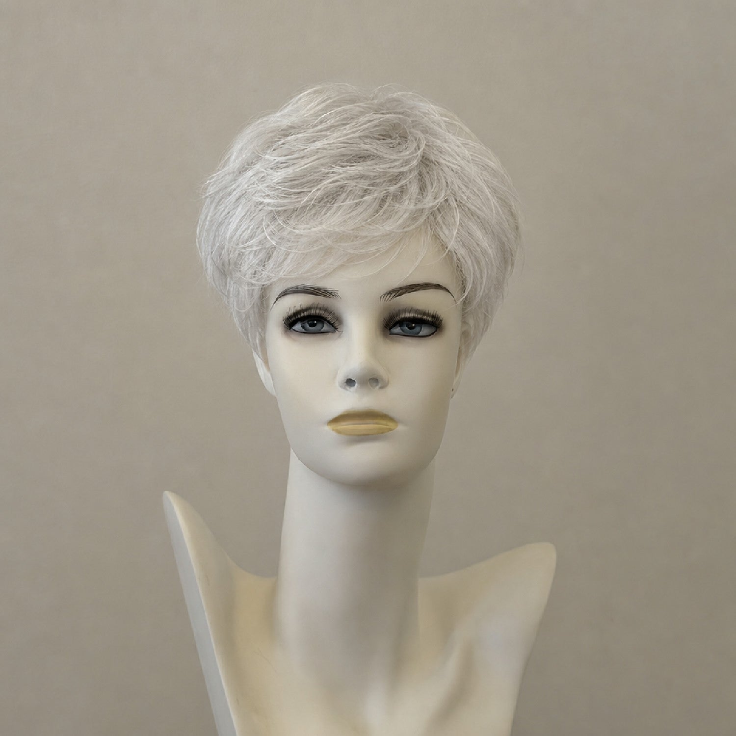 Kurze blonde Perücke, mittellang, Monofilament