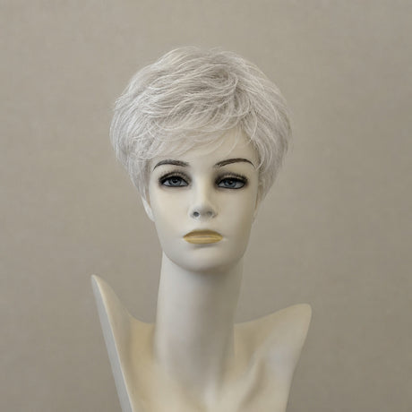 Kurze blonde Perücke, mittellang, Monofilament