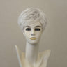 Kurze blonde Perücke, mittellang, Monofilament