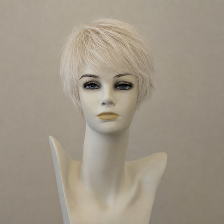 Platinblonde Mix Perücke im Beat-Stil