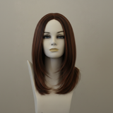 Kurze braune Lacefront-Perücke in Chocolate Hazelnut