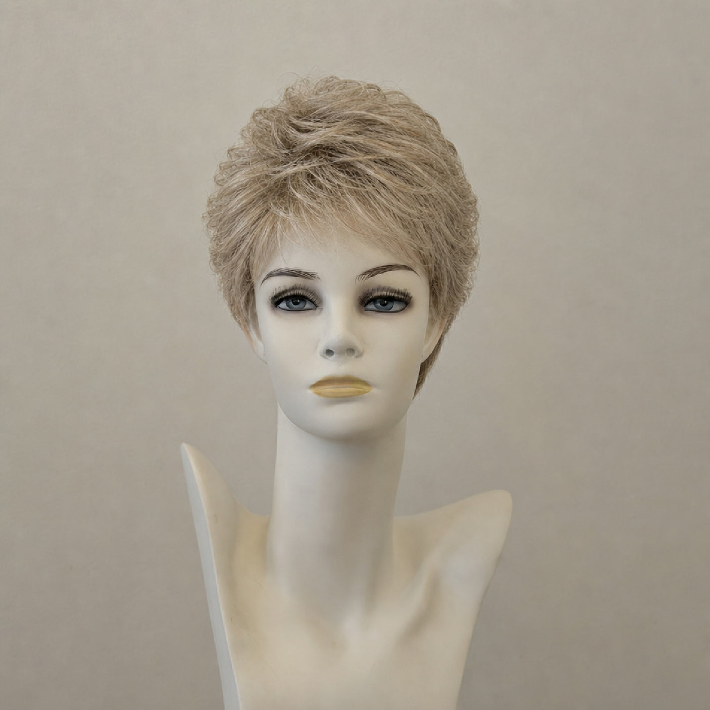 Bahama Beige/Shad – Bolzano Mono Perücke, schulterlang, glatt, mit Stirnfransen