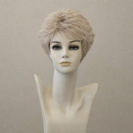 Perücke Bolzano Mono ivory grey mix, kurze Pixie-Frisur mit Grau-Tönen