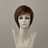 Braune Kurze Bob-Perücke Lacefront mit Seitenscheitel