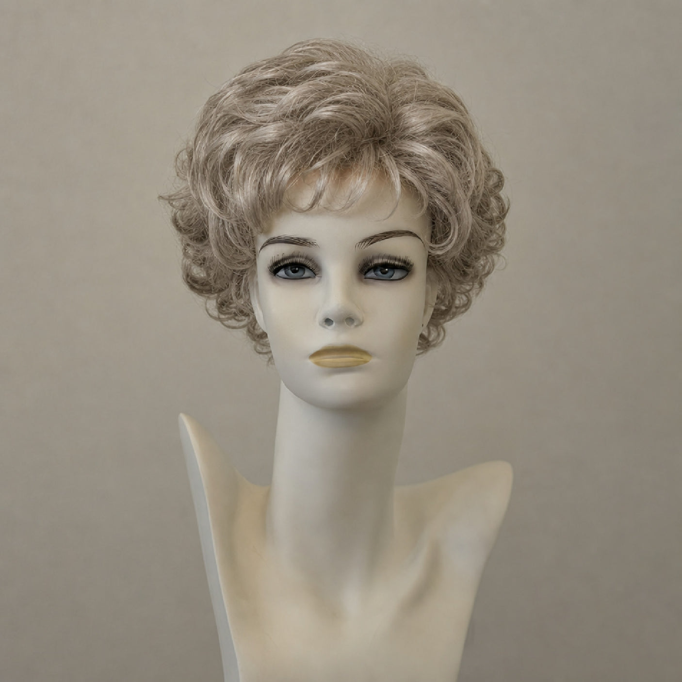 Perücke Carla Soft, mittellang, braun-blond gesträhnt