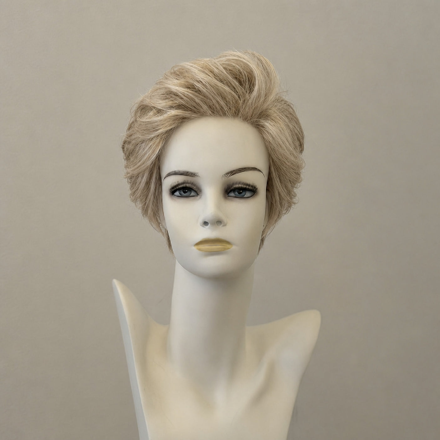 Perücke Carol Mono Lace: Blond gesträhnte Perücke mit Lace Front, schulterlang
