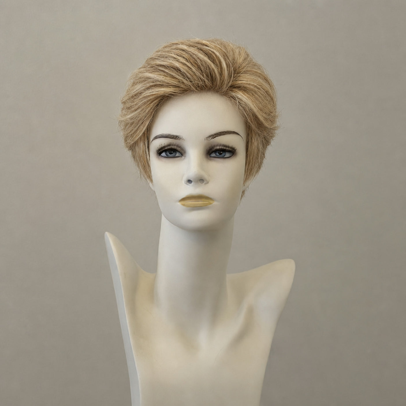 Braune Perücke "Carol Mono Lace" - Lang, gewellt