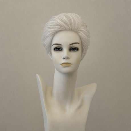 Lange, blonde Perücke im Monofilament Lace-Front Stil