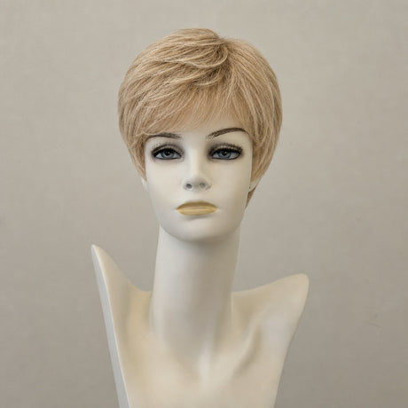 Lange, wellige Blond-Perücke mit Monofilament-Spitze