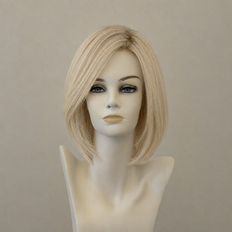 Perücke, blond, schulterlang mit Wurzelansatz