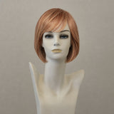 Perücke Catwalk, hellbraun braun blond mit blonder Strähne, schulterlang, Monofilament Lace