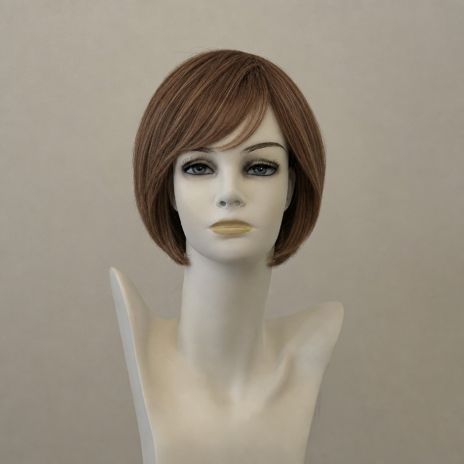 Perücke Catwalk A Light Mono Lace Large, schulterlang, braun mit blonden Highlights
