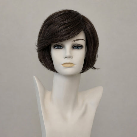 Dunkelbraune Perücke Catwalk Deluxe Super, schulterlang