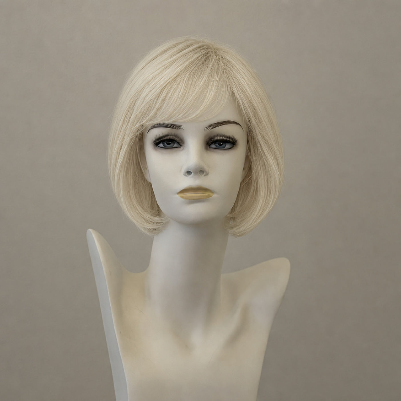 Long Bob Perücke mit Lace Front, naturblond
