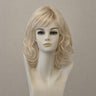 Perücke Celebrity Mono Lace 14/88: Mittellange blonde Strähnenperücke mit Lacefront