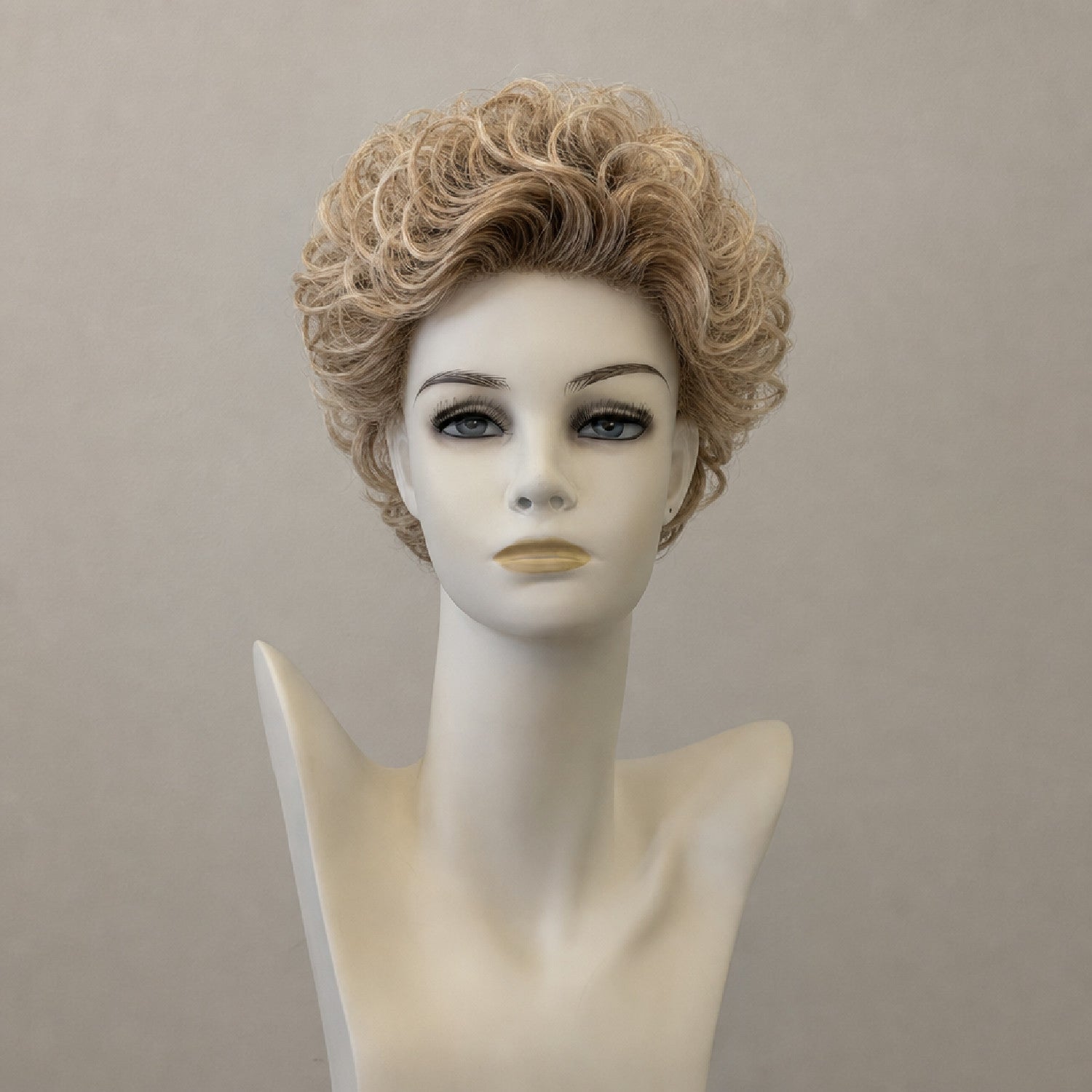Bernsteinombré-Perücke Celina Lace, schulterlang, mit Spitze
