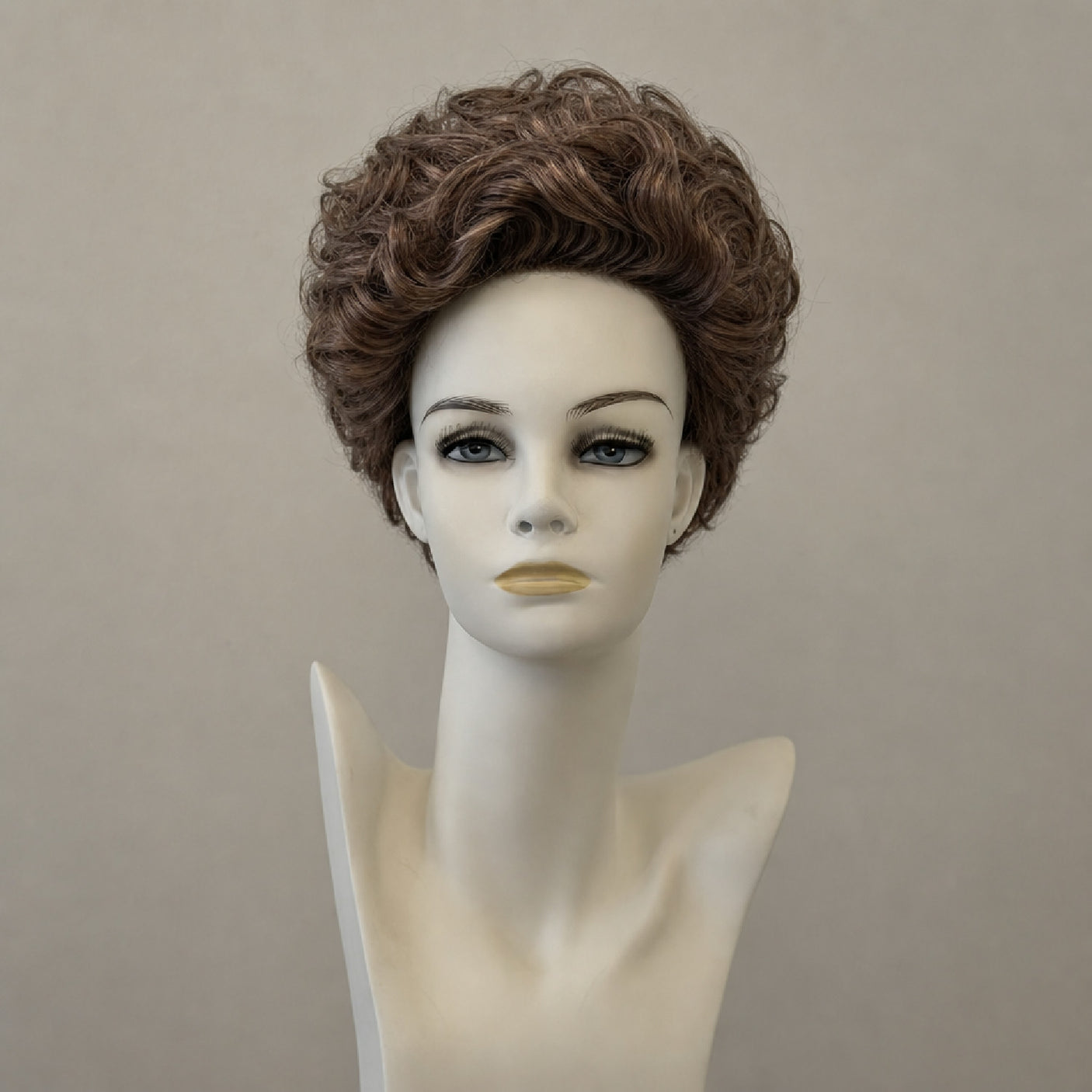 Schwarze Perücke mit honigbraunen Highlights, schulterlang, Lace Front