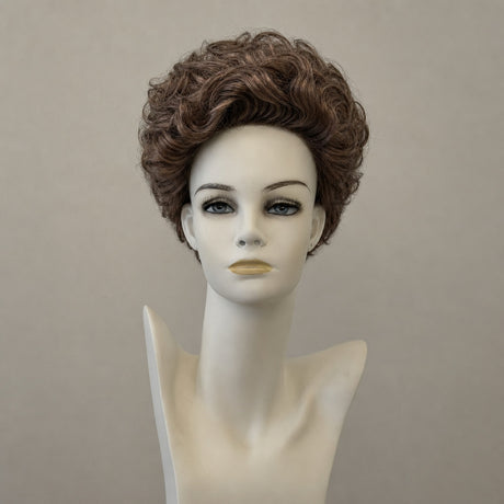 Schwarze Perücke mit honigbraunen Highlights, schulterlang, Lace Front
