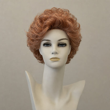 Mittellange Perücke Celina Lace in Ginger Rooted, gesträhnt