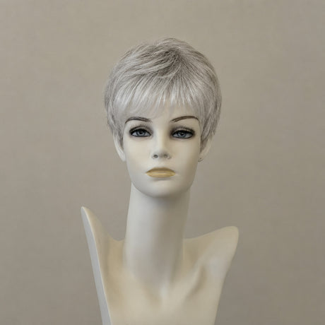 Cella Mono Perücke dark grey mix, modern, kinnlang, seidig