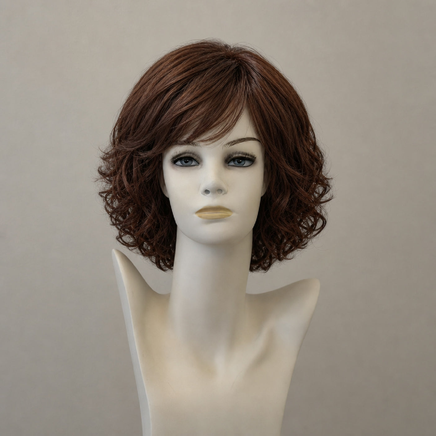 Perücke Chantal Mono Lace, dunkelbraun, schulterlang