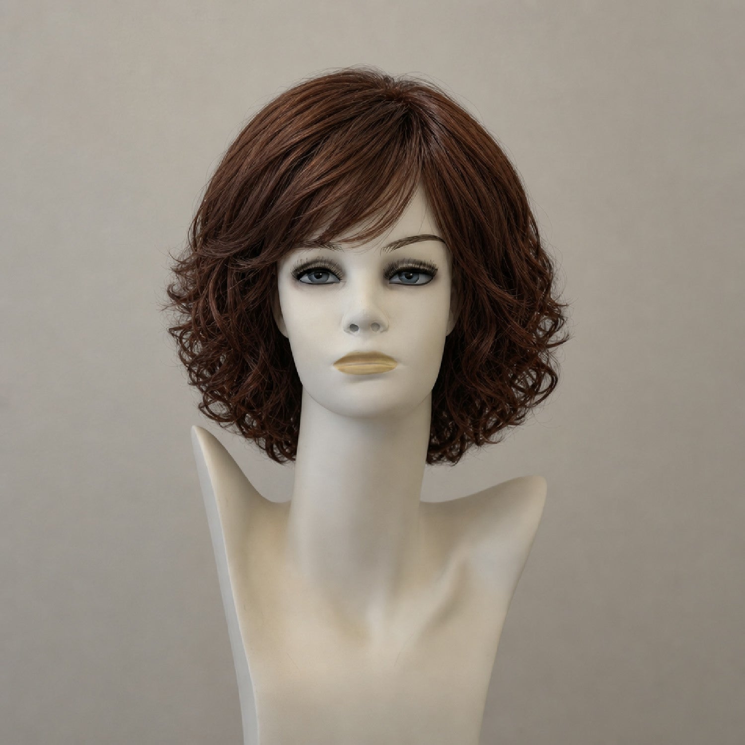 Perücke Chantal Mono Lace, dunkelbraun, schulterlang