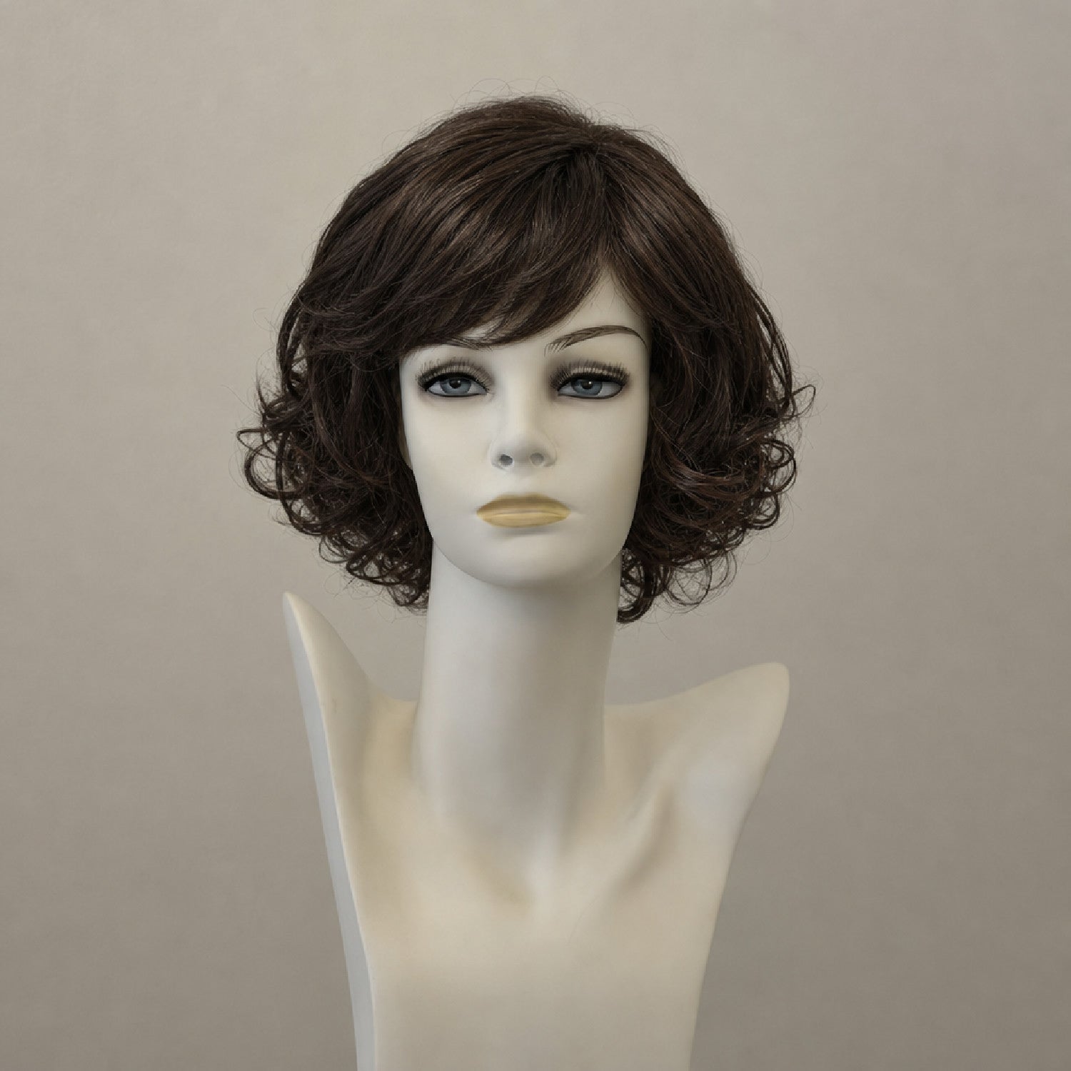 Chantal Mono Lace Perücke, dunkelbraun, schulterlang, naturgetreu