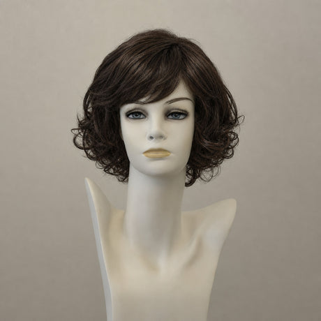 Chantal Mono Lace Perücke, dunkelbraun, schulterlang, naturgetreu