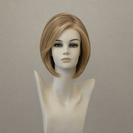 Mittellange, braune Perücke mit Lace Front und Monofilament-Oberteil