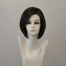 Lange schwarze Perücke mit Monofilamentansatz und Lacefront