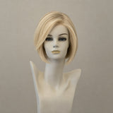 Perücke Cindy: Mittelblond, brünette Ansätze, Mittellang, Lace Front