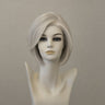 Kurze blonde Perücke Kunsthaar mit Lace Front, Schneeball-Mix