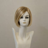 Kurze blonde Perücke mit Wurzeln, Chardonnay-Root, Kunsthaar</br>