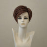 C.O.L. Aubergine Perücke, halblang, seitlicher Scheitel, Monofilament, Lace Front