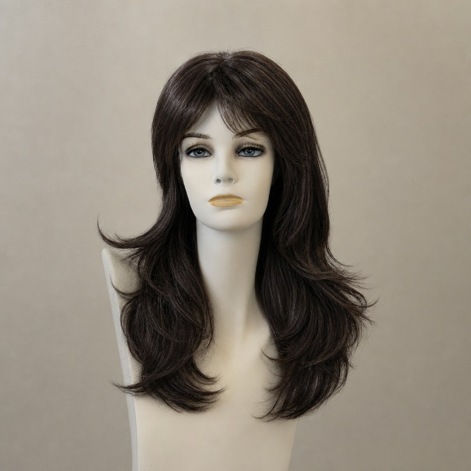 Kurze braune Perücke Cloe Mono 4/6 mit Ombré-Effekt