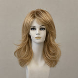 Kurze blonde schulterlange Wellenperücke Cloe Mono