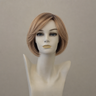 Dunkelblonde Ombre Perücke mit Wurzeln, mittellang, wellig, Kunsthaar.