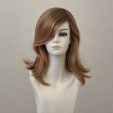 Kurze Como Mono Lace Perücke in Blond-Braun-Rot-Mix