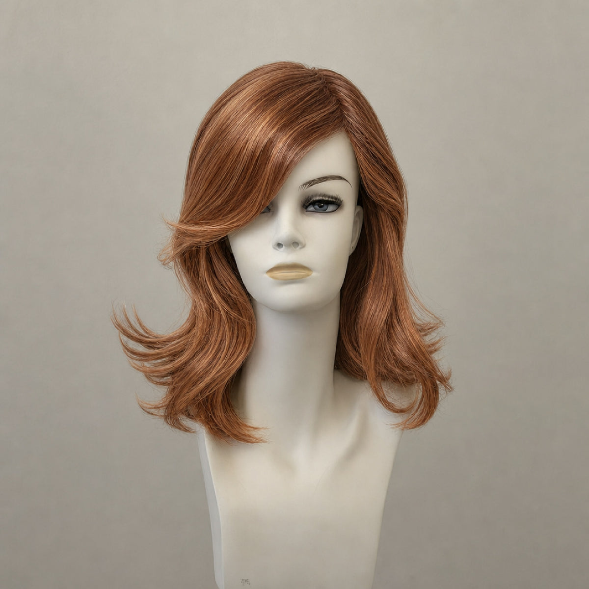 Kurze Perücke, dunkelbraun mit Highlights, wie Como Mono Lace Short