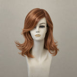 Kurze Perücke, dunkelbraun mit Highlights, wie Como Mono Lace Short