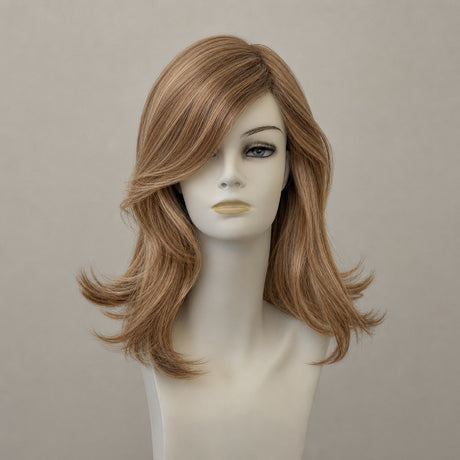 Kurze Mono Lace Perücke, dunkel aschblond, natürlicher Look