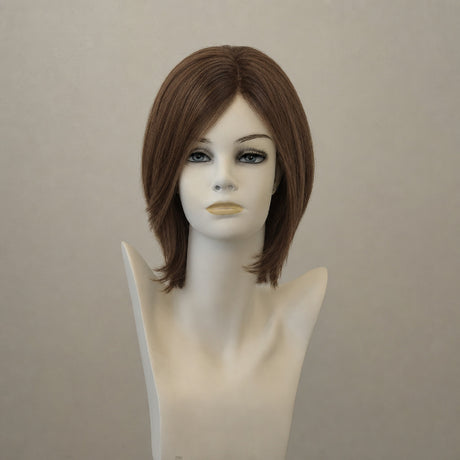 Duo Fiber Lynsey Mono Lace Deluxe Perücke, mittellange braune Wellen