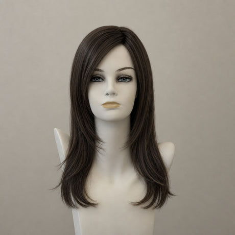 Lange Perücke "Long Hair 1" in Dark Mocca