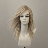 Lange Perücke sandblond mit Ansatz, Long Hair 2