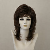 Kurze dunkelbraune Bob-Perücke Page Hair 2 mit Seitenscheitel