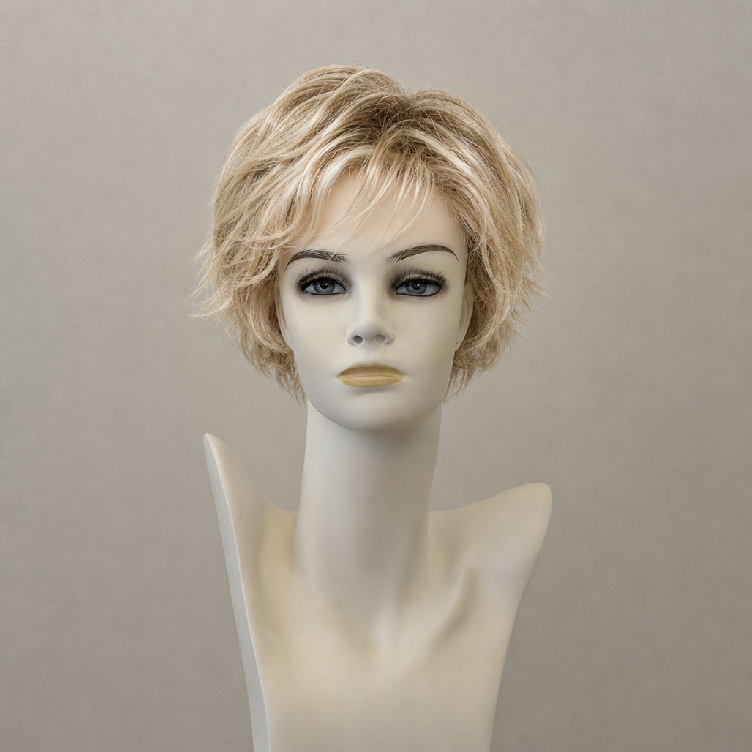Page Hair 2 Perücke, Danish Blond mit dunklen Ansätzen, kurz und glatt