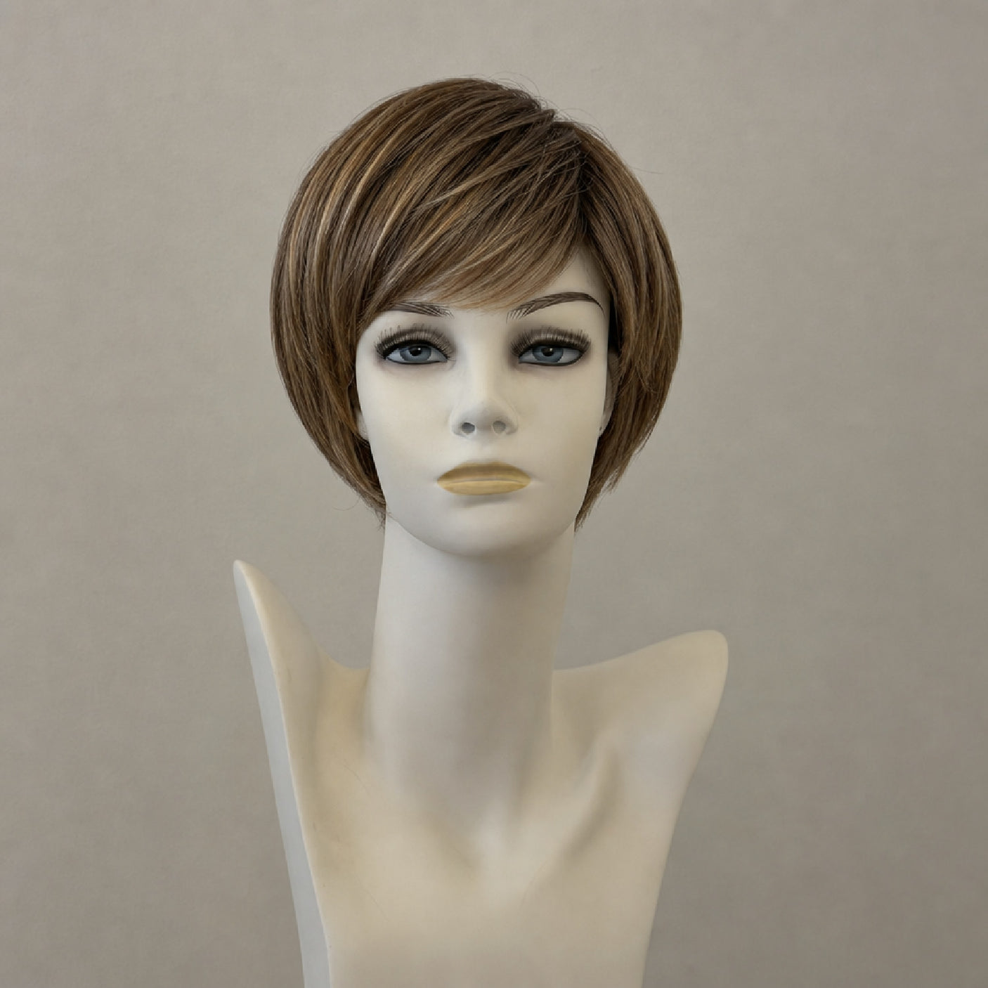Kurzhaarperücke Page Hair 3, Schokobraun mit Ansatz