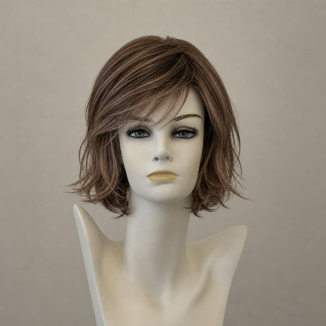 Perücke Page Hair 3 dunkelbraun mix gesträhnt schulterlang